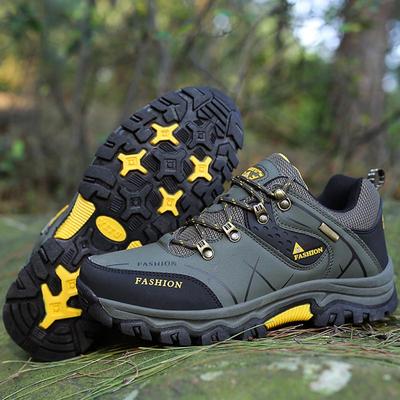 Мужская осенняя обувь, водонепроницаемые противоскользящие противоударные ботинки для альпинизма на открытом воздухе, альпинистские походные ботинки, большой размер 39-47