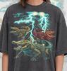Vintage Alligator 90s Graphic Style Comfort Colors® Tshirt, Retro Lightning Crocodile Faded Tee, Swamp Y2k Streetwear, Gator Animal Gift