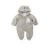 Зимний детский комбинезон с плюшевым ягненком и плюшевым мишкой на молнии на молнии
