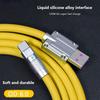 120 Вт 6a Жидкостный силиконовый кабель для быстрой зарядки Type-c USB-кабель для быстрой зарядки, совместимый для Iphone