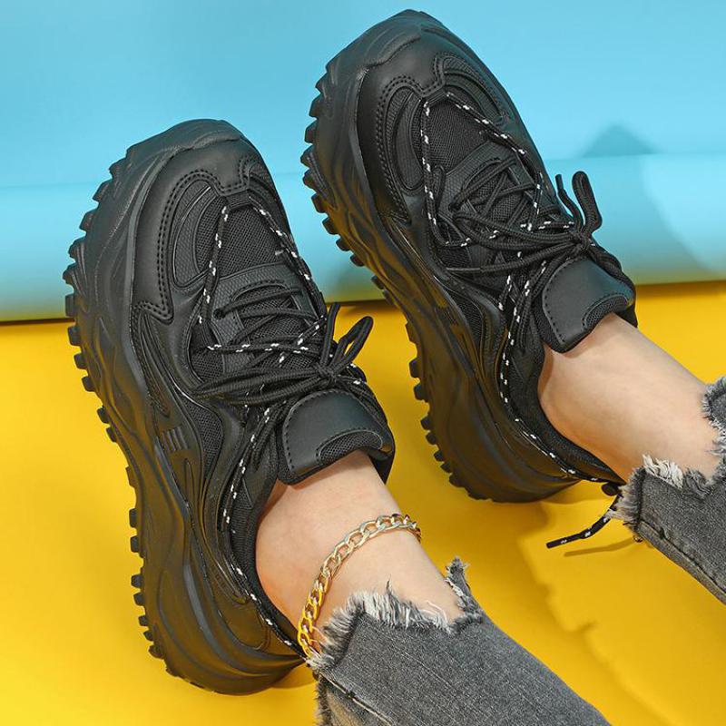 Модные флуоресцентно-желтые повседневные кроссовки, дышащие, весенние, на платформе, спортивная обувь, женские слипоны, женские уличные кроссовки для ходьбы, для влюбленных