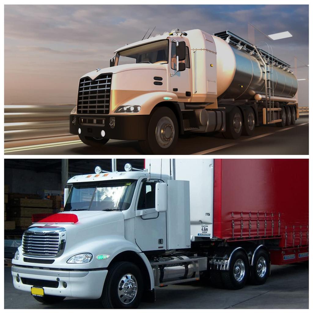 Светодиодный габаритный фонарь 12 В 24 В, универсальный боковой габаритный фонарь, передний задний габаритный фонарь для прицепа, зеленый кемпер,