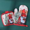 Рождественские прихватки Санта-Клаус Снеговик Колокольчик Узор Изолированные Перчатки Декоративный Подарок Дом Кухня Рождественское Украшение