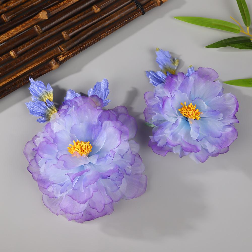 Заколки для волос в виде цветка, вилки, китайские аксессуары для волос ханьфу для женщин, вилка-шпилька ручной работы, винтажные свадебные украшения для волос в стиле ретро, короны для девочек и женщин