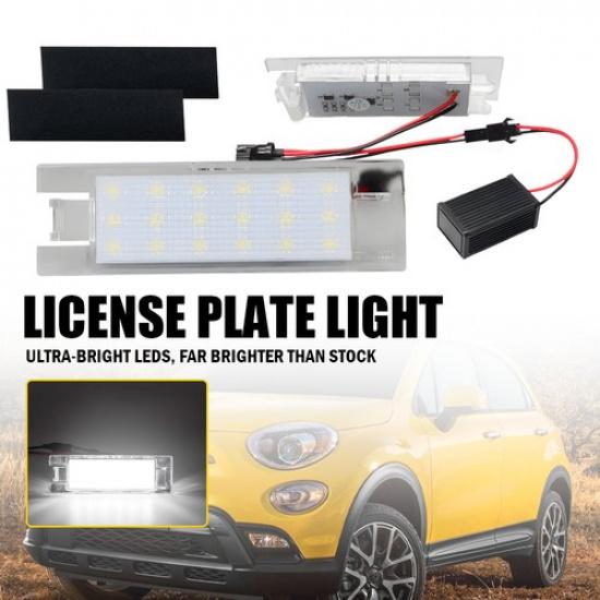 18LED License Plate Light Rear Bumper Tag Assembly Lamp For 2016- Fiat 500X