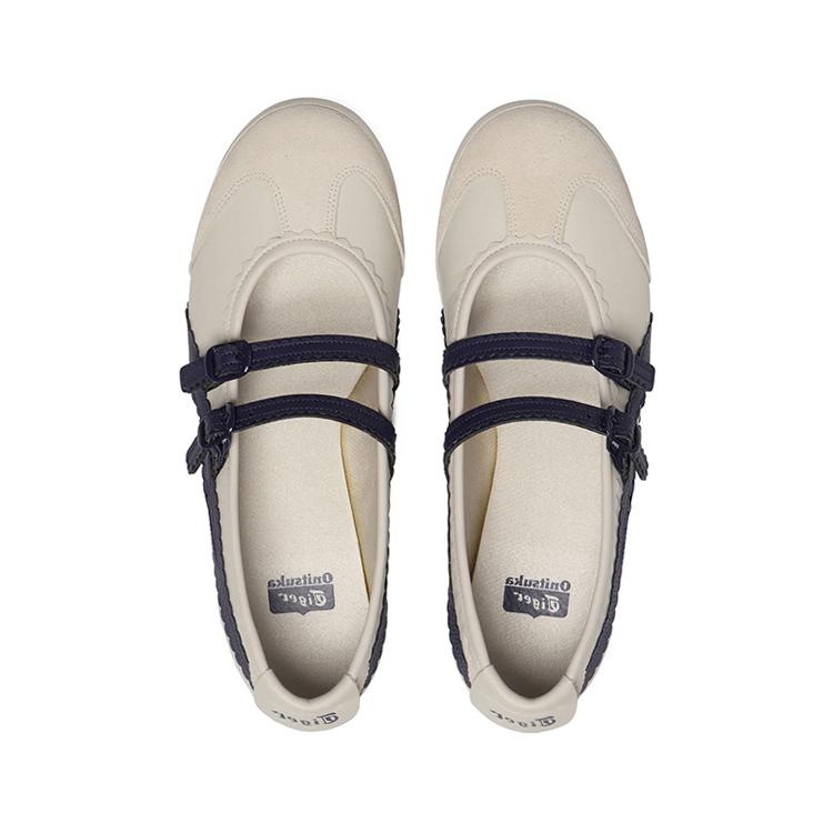 ONITSUKA TIGER MEXICO 66 Туфли на плоской подошве Mary Jane Женские Бежевые 1182A678-200