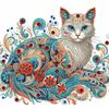 5D Diamond Painting Mosaic Cat Animal Embroidery Picture Of Rhinestones Wall Art Handicraft Home Decor