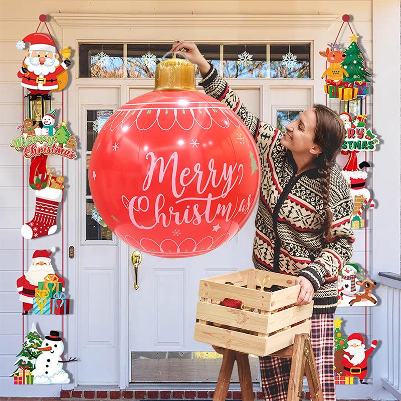 Надувной уличный рождественский шар для украшения вечеринок и дворов