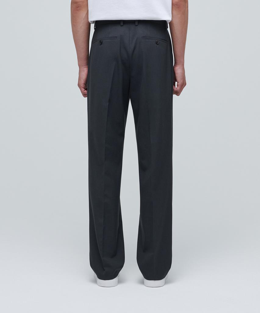 MUSINSA STANDARD Lightweight Semi-Wide Hidden Banding Slacks [Gray]