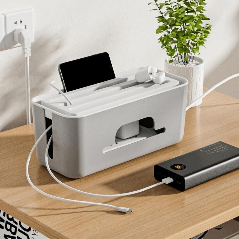 Dustproof Cable Organizer Box Sturdy Wire Sorting Organizer Organizer Cord Management Box Office