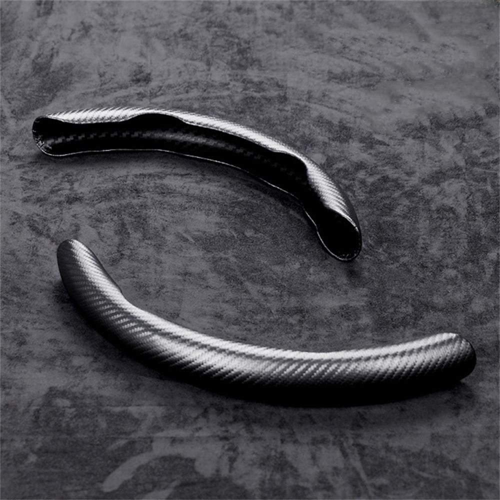 1 пара чехлов на руль автомобиля из углеродного волокна, левый и правый, нескользящие, защитные, антипылевые, моющиеся, аксессуары для интерьера