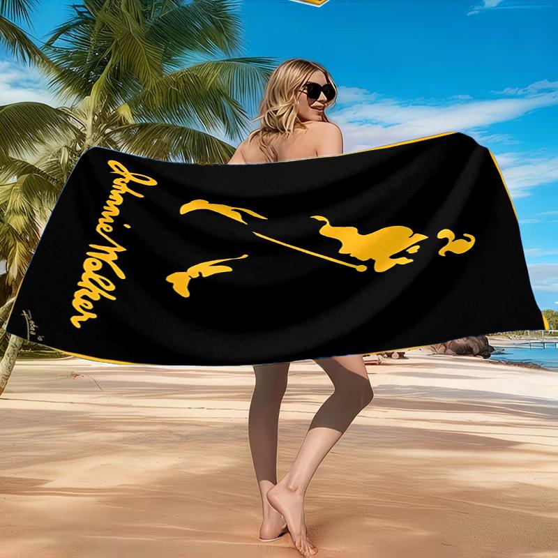 Johnnie Walker Beach Towel, Quick-drying, Easy to Care for, Suitable for Both Fitness and Beach Vacations,Sports Essential