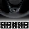 TSEK2 10/20/50Pcs 3D Epoxy Car Interior Steering Wheel Central Control Decorative Sticker For Renault DACIA Logan Clio Duster Sandero