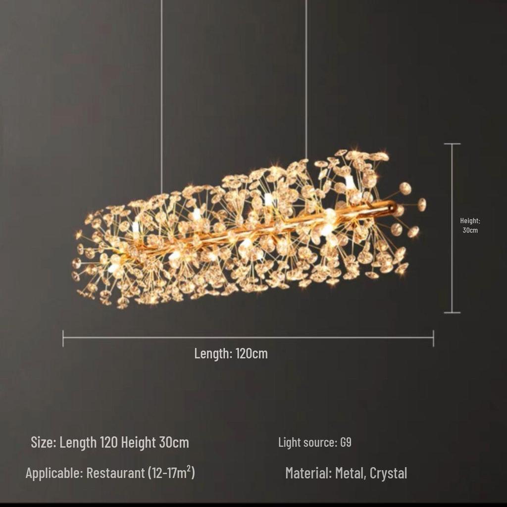Скандинавский хрустальный подвесной светильник «Одуванчик» для гостиной, спальни и бара - Роскошное креативное освещение