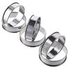 6 Pcs Silvery English Muffin Ring Set Stainless Steel Cooking Rings Brioche Molds  Kitchen