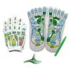 Acupressure Socks And Gloves Tool Set Foot Massage Socks for Foot Pain Relief Comfortable Relieve Fatigue with Printed Pressure