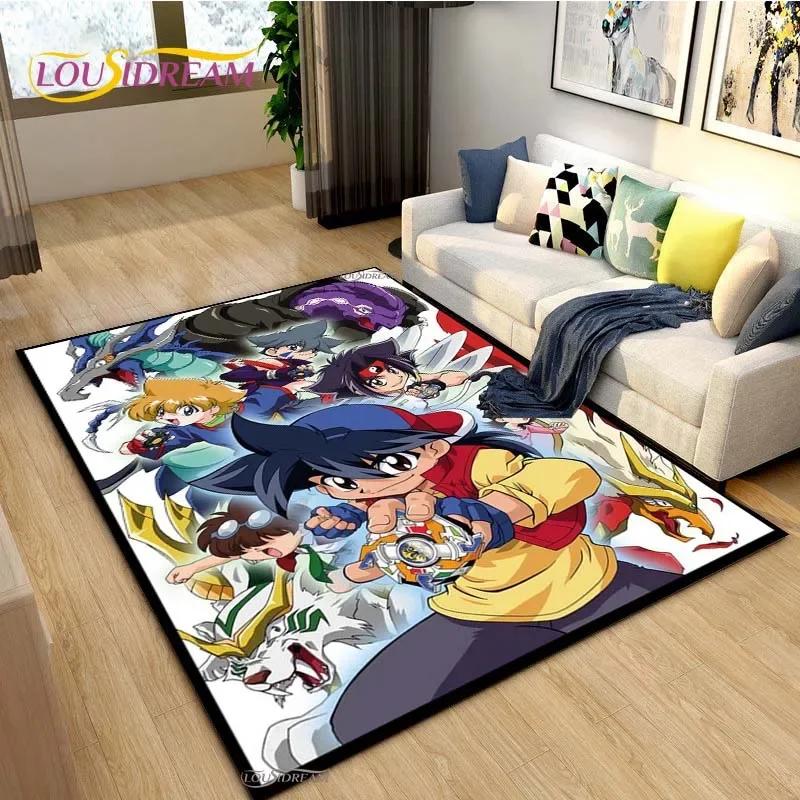 Beyblade Cartoon Anime Carpet for Living Room Bedroom Coffee Table Yoga Area Rug Kitchen Unslip Floor Mat Alfombra Birthday gift