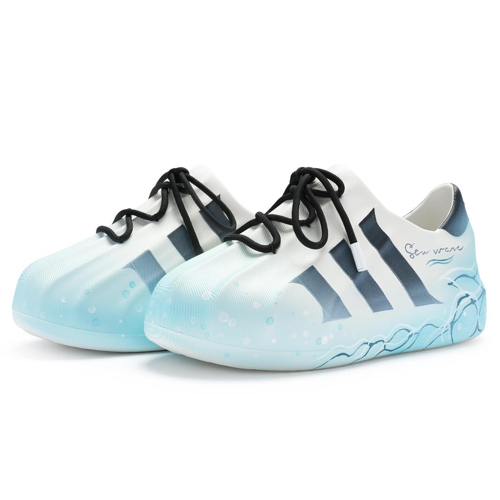adidas Оригинальные кроссовки AdiFOM Cushioning Низкие Повседневные Унисекс Черный Белый Синий HQ8750(Team80-S-BOX)