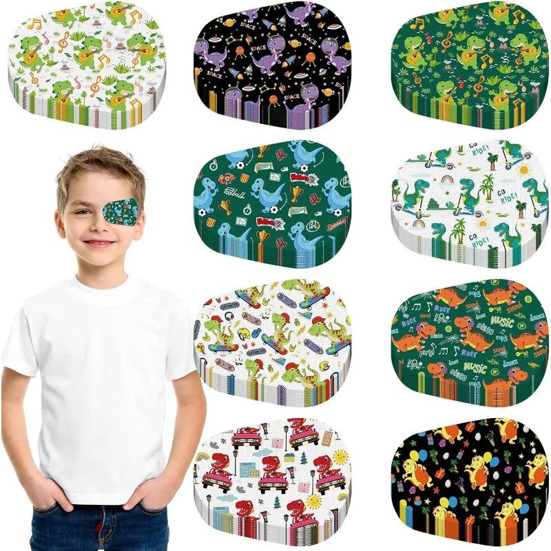 10 шт. новые детские тренировочные ортопедические корректирующие тени для амблиопии, мультяшные патчи для глаз, красочные окклюзионные повязки для глаз