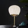 Art Crafts Gift Vintage Hand Painted Fan with Tassels Bamboo Handle Blank Hand Fan Paper Chinese Style DIY Fan Painting