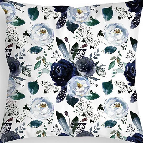 Ретро Американский Растительный Цветочный Принт Льняная Наволочка Гостиная Диван Автомобильная Подушка Подушка