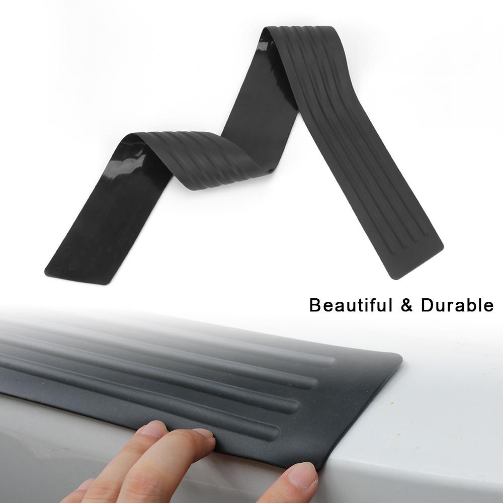 Auto Sill Plate Protector Rubber Cover Car Trunk Door Guard Strips Guard Trim Pad Car Accessories Rear Bumper Guard