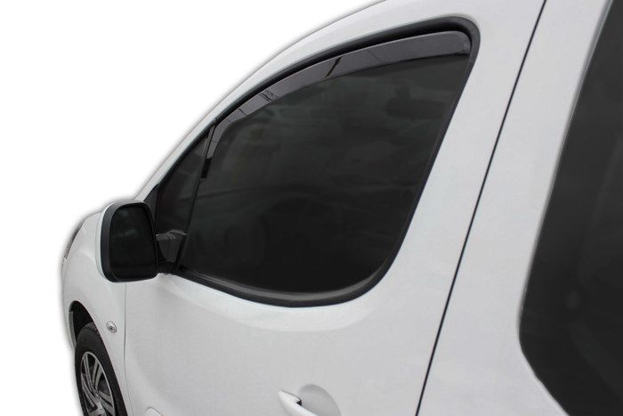 Déflecteurs d'air - SCOUTT - Citroen Berlingo 2008-2018 - Fumé - Acrylique renforcé - Installation facile
