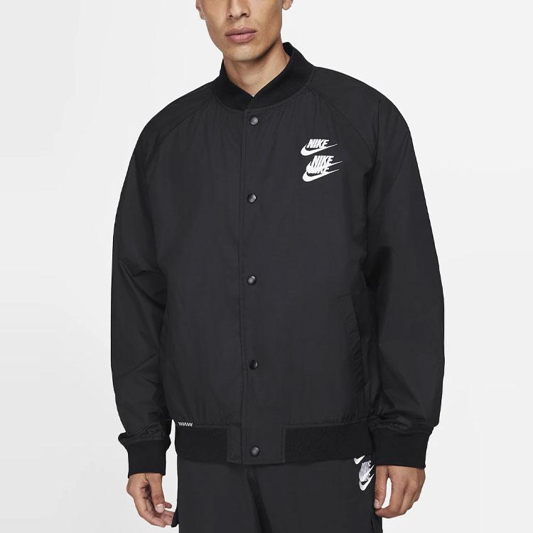 Nike Мужская повседневная тканая куртка с алфавитным логотипом DA0648-010