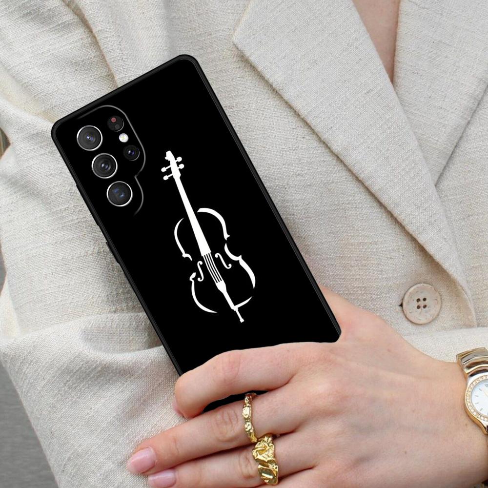 Чехол для телефона "Сердце виолончели" для Samsung Galaxy S26 Ultra S25 S24 S23 S22 S21 S20 Note10