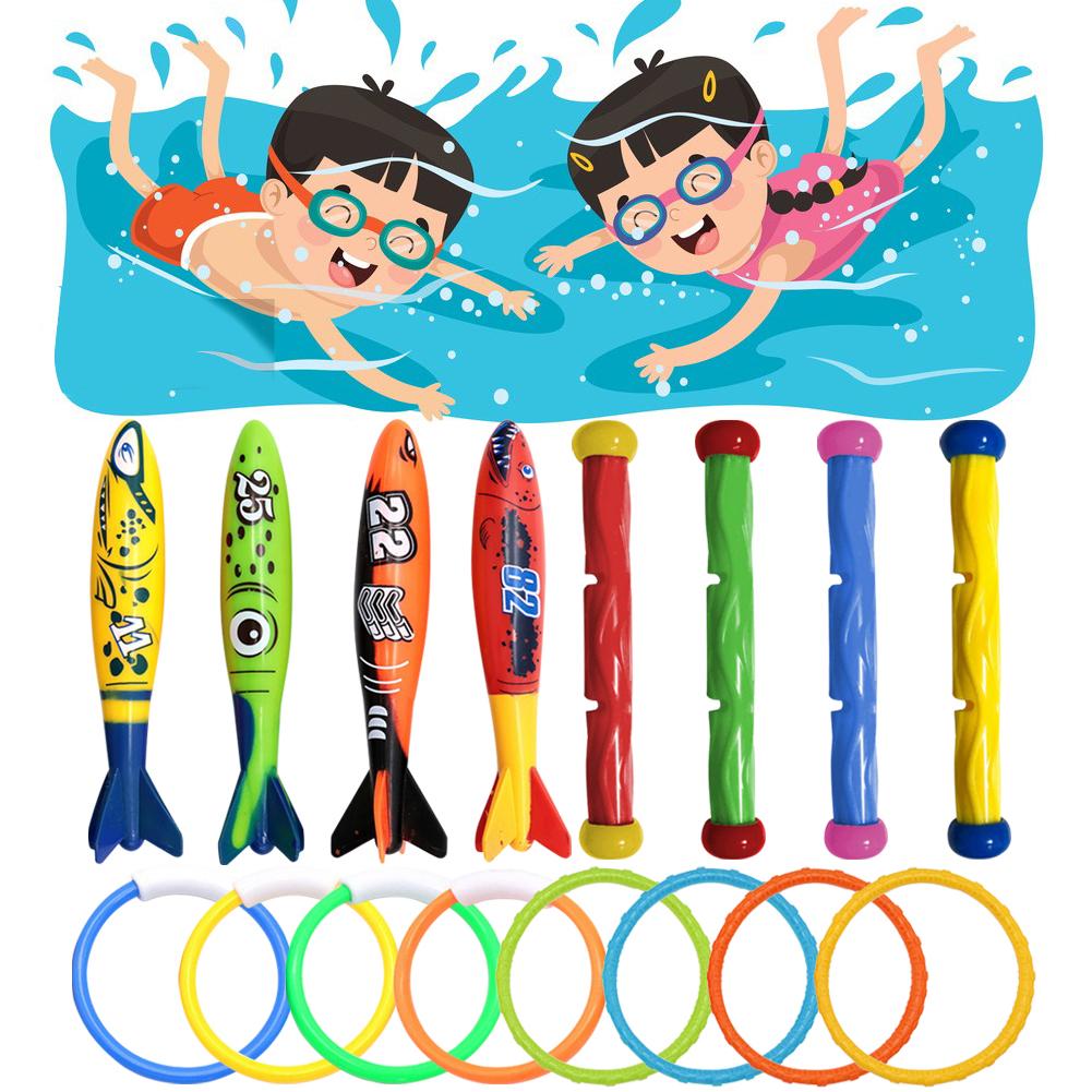 Summer Swimming Diving Toys Multicolor Underwater Diving Toys Pool Treasure Hunt Diving Toys Creative Throwing Dive Water Toy