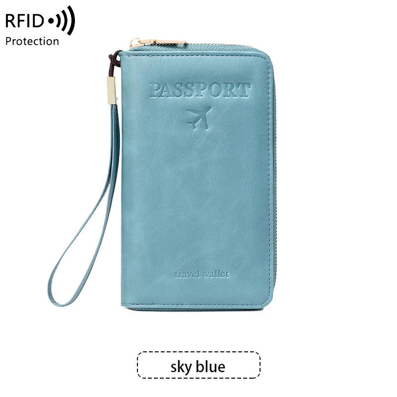 2024 Кошелек-органайзер для паспорта и документов с RFID-защитой от кражи
