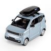1/24 WULING Авто Игрушка MINI EV Литья под давлением Тип Модель Металл для модели Откатной автомобиль Игрушечный автомобиль Размер Миниатюрный подарок на день рождения ребенку