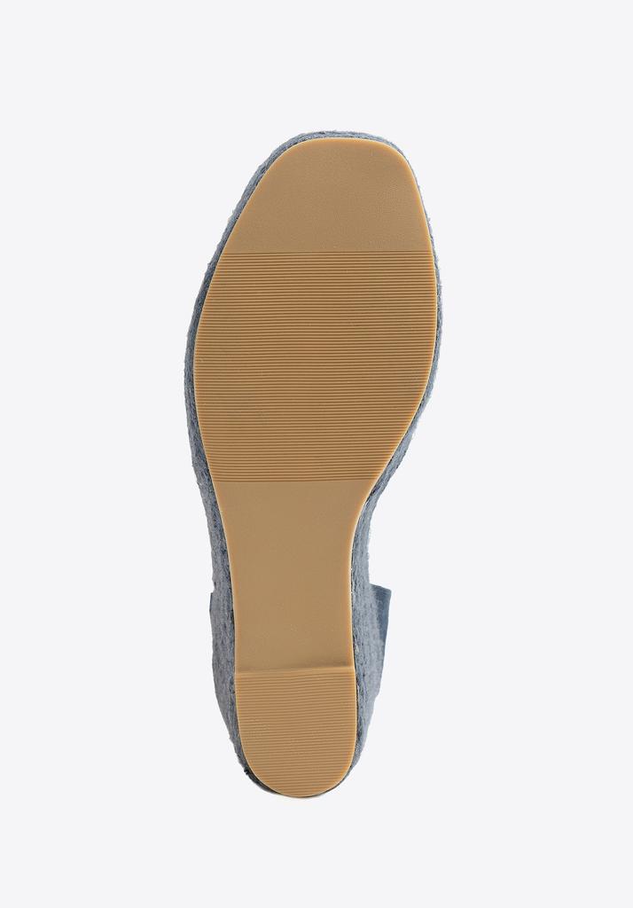 Wittchen Women's Wedge Espadrilles With Tie, Navy Blue, Synthetic Material