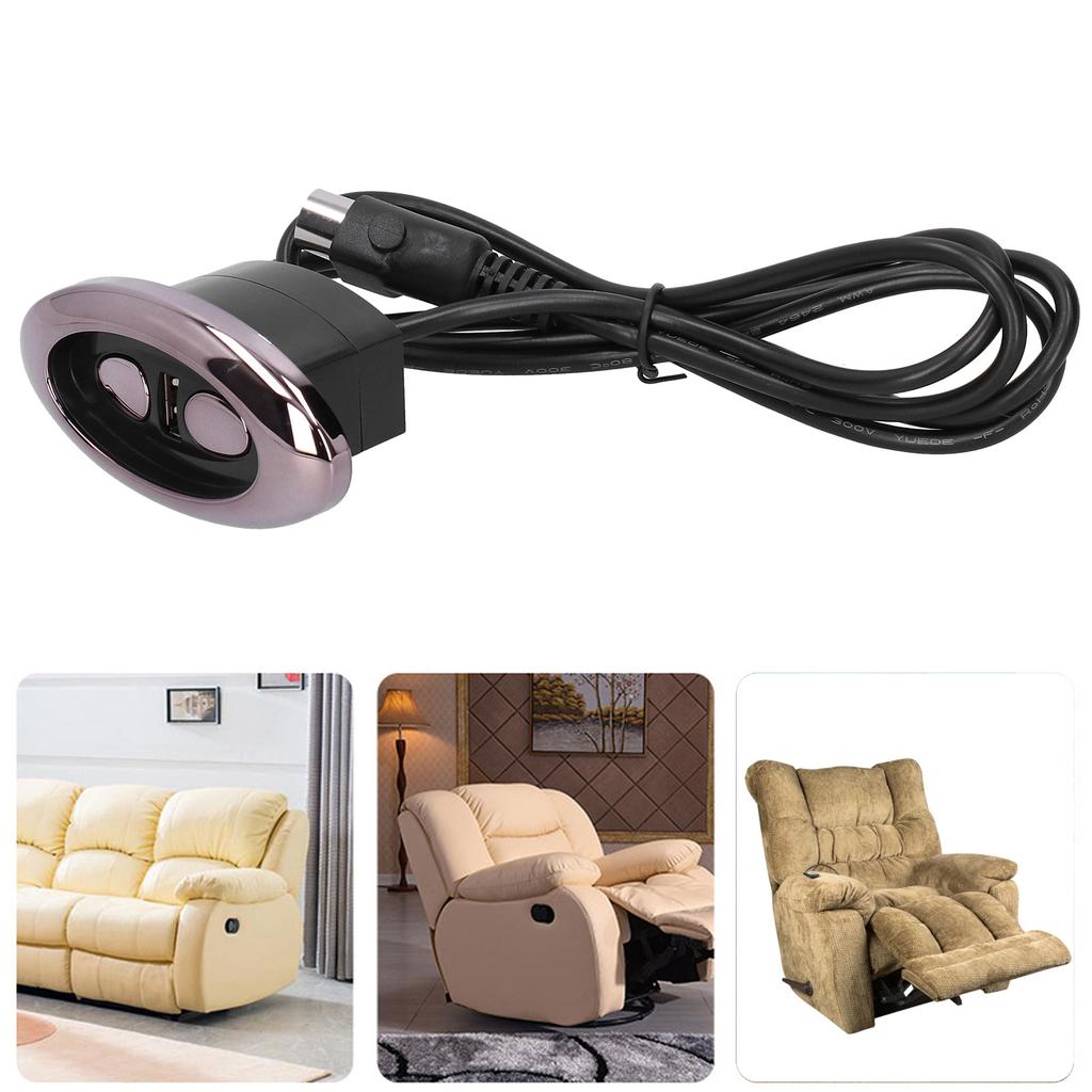 Electric Sofa Hand Controller Control Switch 2 Button 5 Pin for Recliner Chair Home Appliance