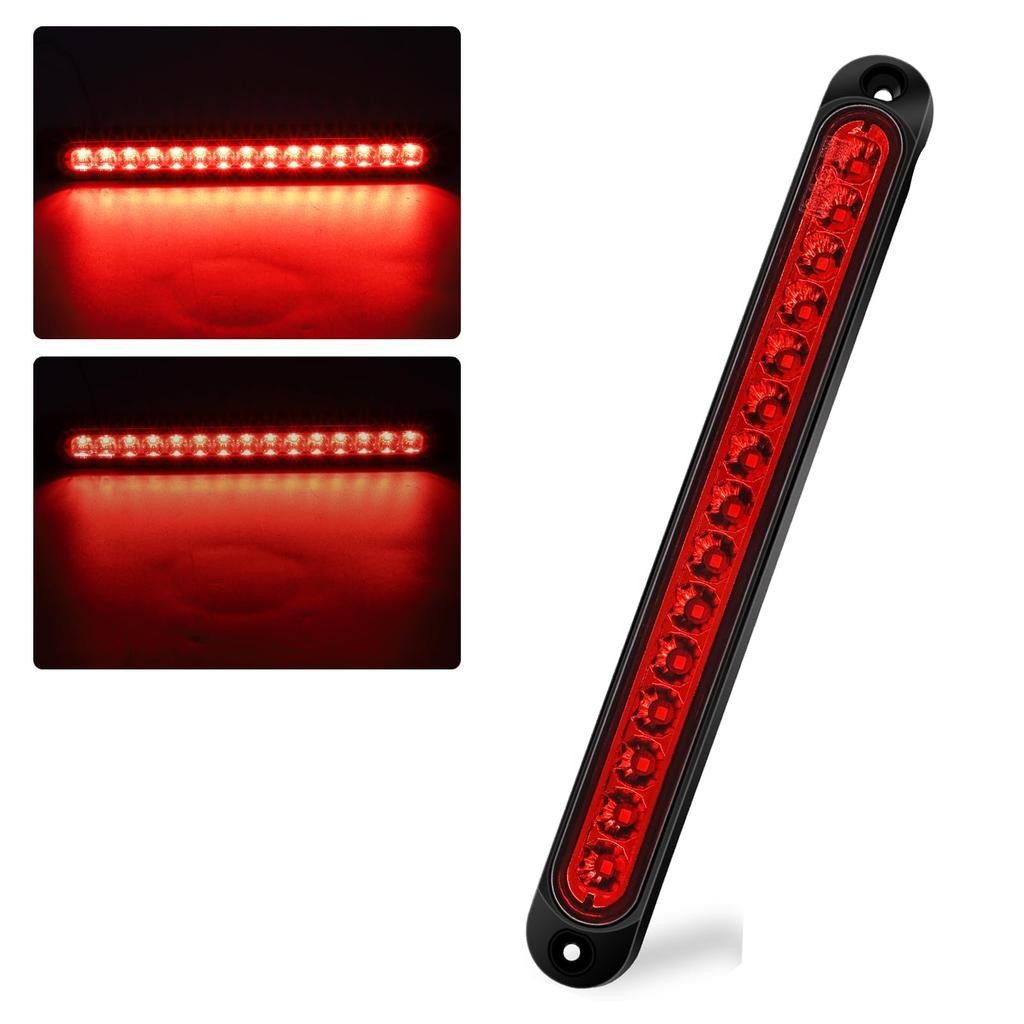 Xuzimaoyi Trailer High Mount Stop Lamp 12V 24V LED Light Bar Red 15LED V Brake Тормоз Левый Правый Поворот Грузовик Прицеп Автомобиль Светодиодный Световой Сигнал