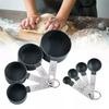 Hot 8Pcs/set Stainless Steel Measuring Cup and Spoon Set with Handle Accurate Scale Kitchen Tools for Baking Cooking Ingredients