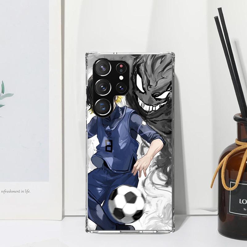 Чехол для телефона Blue Lock Бачира Мегуру для Samsung Galaxy S26 S25 Edge S24 FE S23 S22 Ultra S21 Plus S20 + Художественные Fundas Задняя крышка Ga