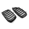 Double Slat Front Kidney Grille Grill Black Replacement for BMW G01 X3 G02 X4 2018-2020