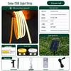 Outdoor Waterproof Solar COB Light Strip for Yard, Fence, and Camping