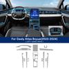 Для Geely Atlas Boyue 2024 Внутренняя пленка TPU Наклейка Центральная консоль Переключатель Навигатор Аксессуары для дверей Прозрачная Защитная