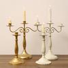 Nordic Romantic Candlelight Dinner Table Decorations: Modern Minimalist Light Luxury Candlestick Ornaments