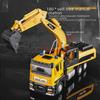 Детская сплавная инженерная машина со светом и звуком Миксер Экскаватор