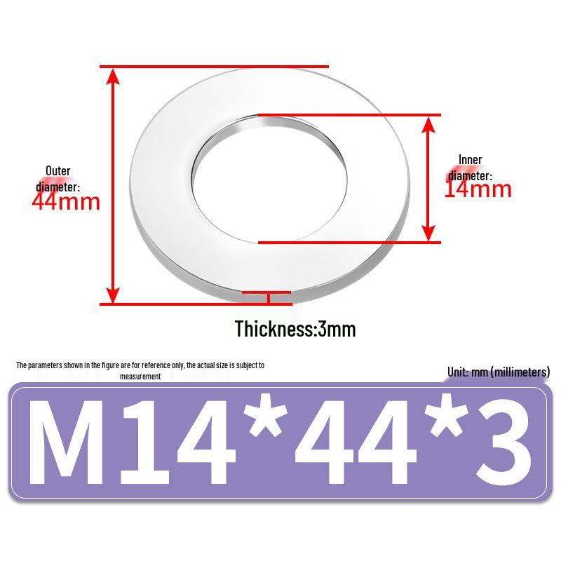 Jin Juntai Толстая и тонкая плоская шайба из нержавеющей стали, круглая M10-M36