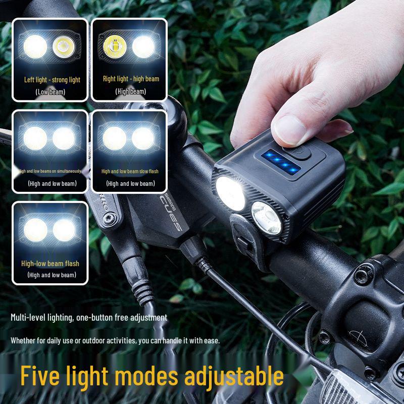 Перезаряжаемая мини-фара для велосипеда с высоким световым потоком для ночной езды