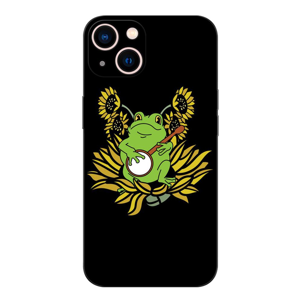 Black Tpu Case For Realme Q5 X XT X2 X3 Superzoom X50 V13 Q3i X7 PRO Ultra GT Master Edition Kawaii Frog Mushroom