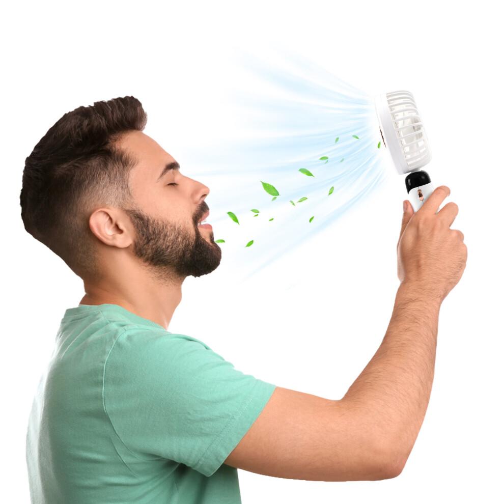 USB Rechargeable Handheld Fan Small Portable Silent Desk Fan