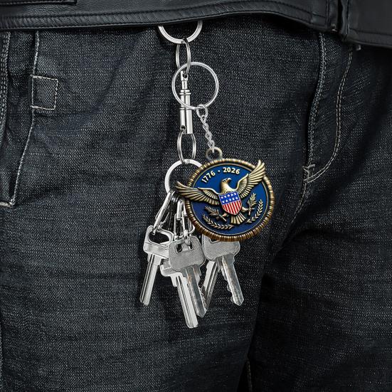 Отпразднуйте 250 лет американской гордости Брелок в форме совы с узором флага США Брелок к 250-летнему юбилею Универсальный сувенир