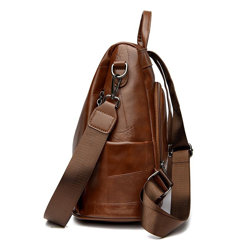 Женский рюкзак большой емкости, мягкая кожаная сумка через плечо, школьный рюкзак для школьников, дорожный рюкзак