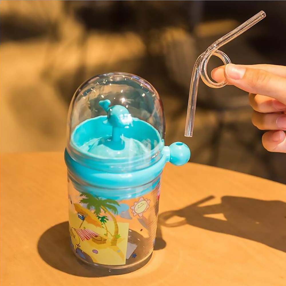 Outdoor Mugs Feeding Whale Kettle Kids Baby Feeding Cups Water Spray Cup Straw Cups Water Bottles