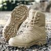 Men's Waterproof Anti-Slip Tall Boots Desert Outdoor Hiking Boots Large Size Tactical Military Shoes 39-47